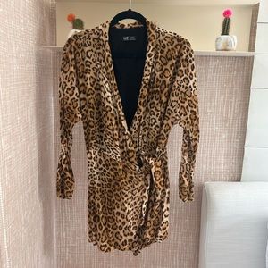 Zara TRF collection cheetah skort